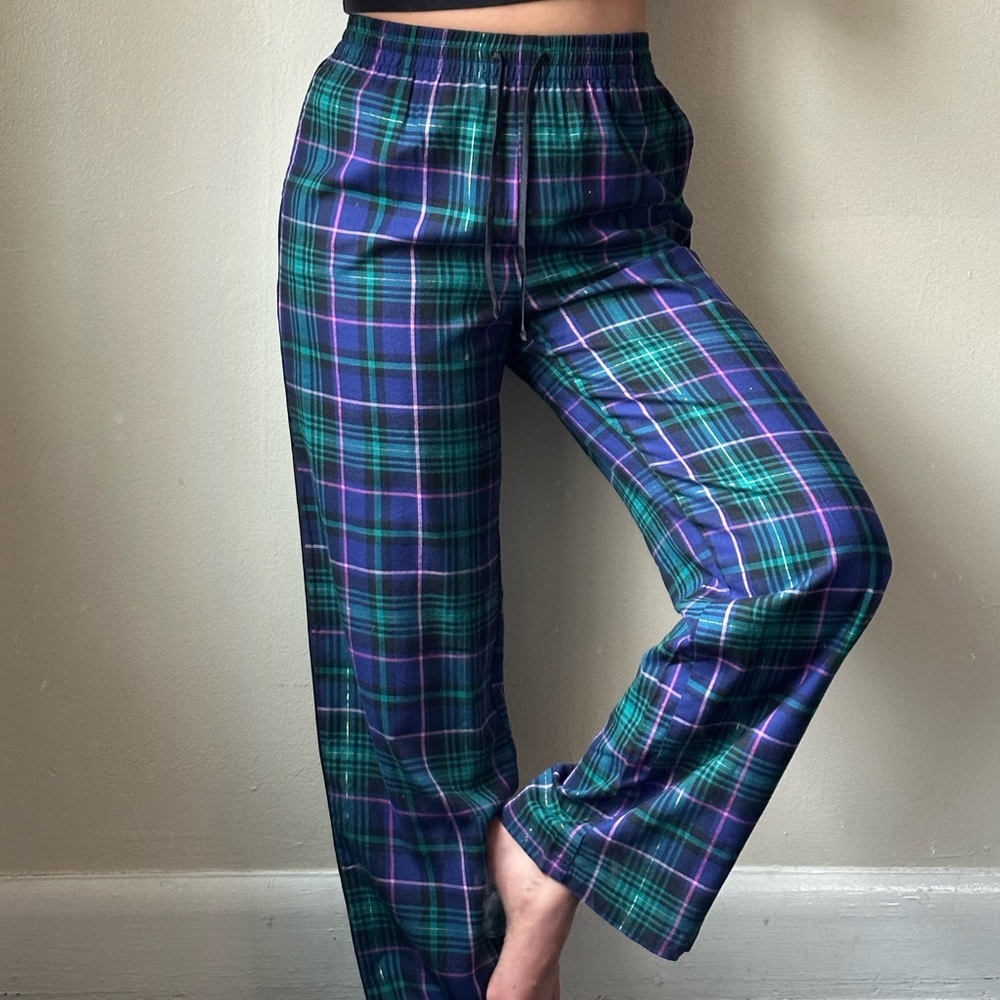 Plaid pajama pants